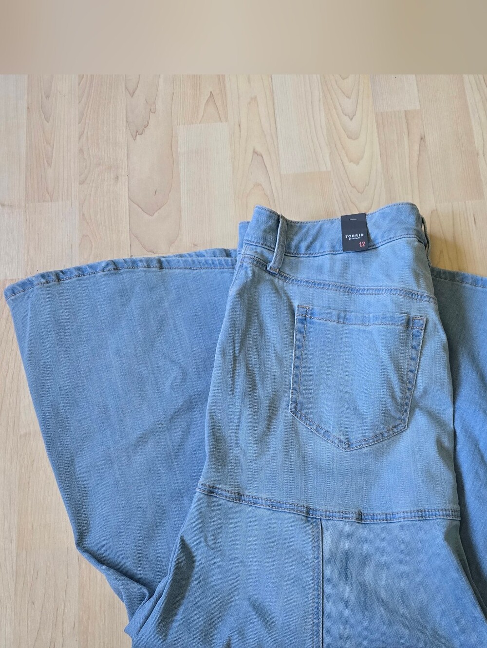 Torrid Long Denim Skirt Size 12 NWT